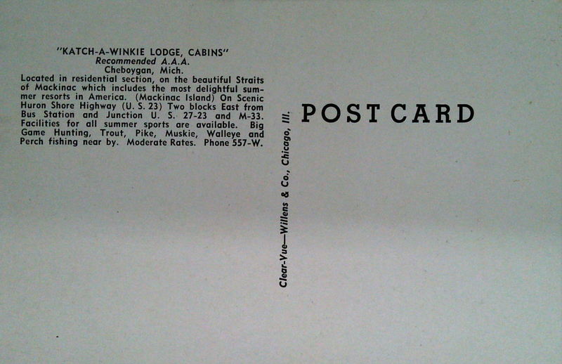 Katch-A-Winkie Lodge, Cabins - Vintage Postcard (newer photo)